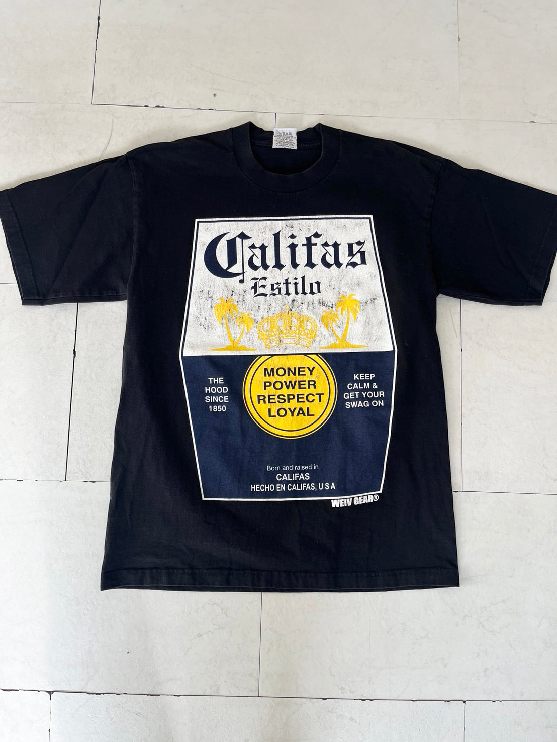【USED】WELV GEAR Califas Estilo T-shirts (men'sL)