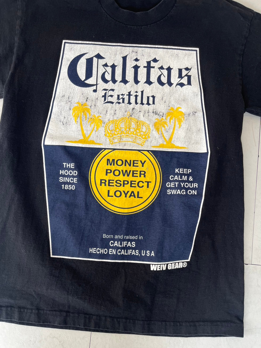 【USED】WELV GEAR Califas Estilo T-shirts (men'sL)