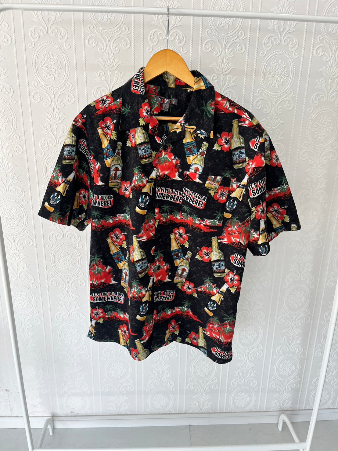 【MAGUL】 All Over Pattan Aloha Shirt (men's L)