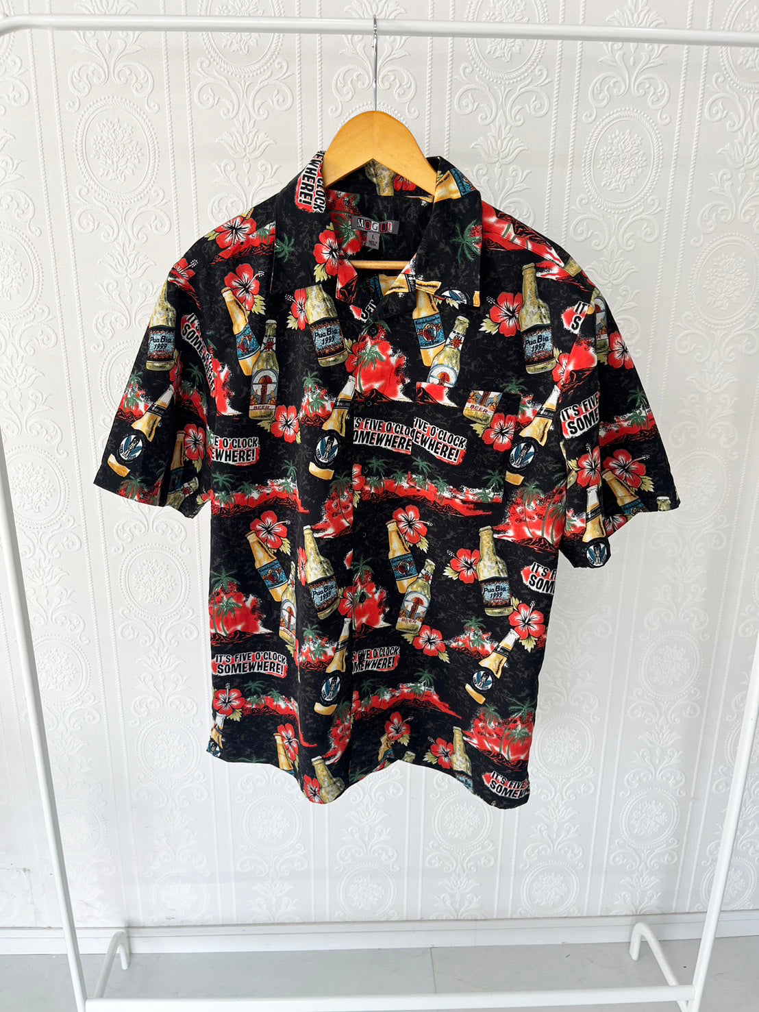 【MAGUL】 All Over Pattan Aloha Shirt (men's L)