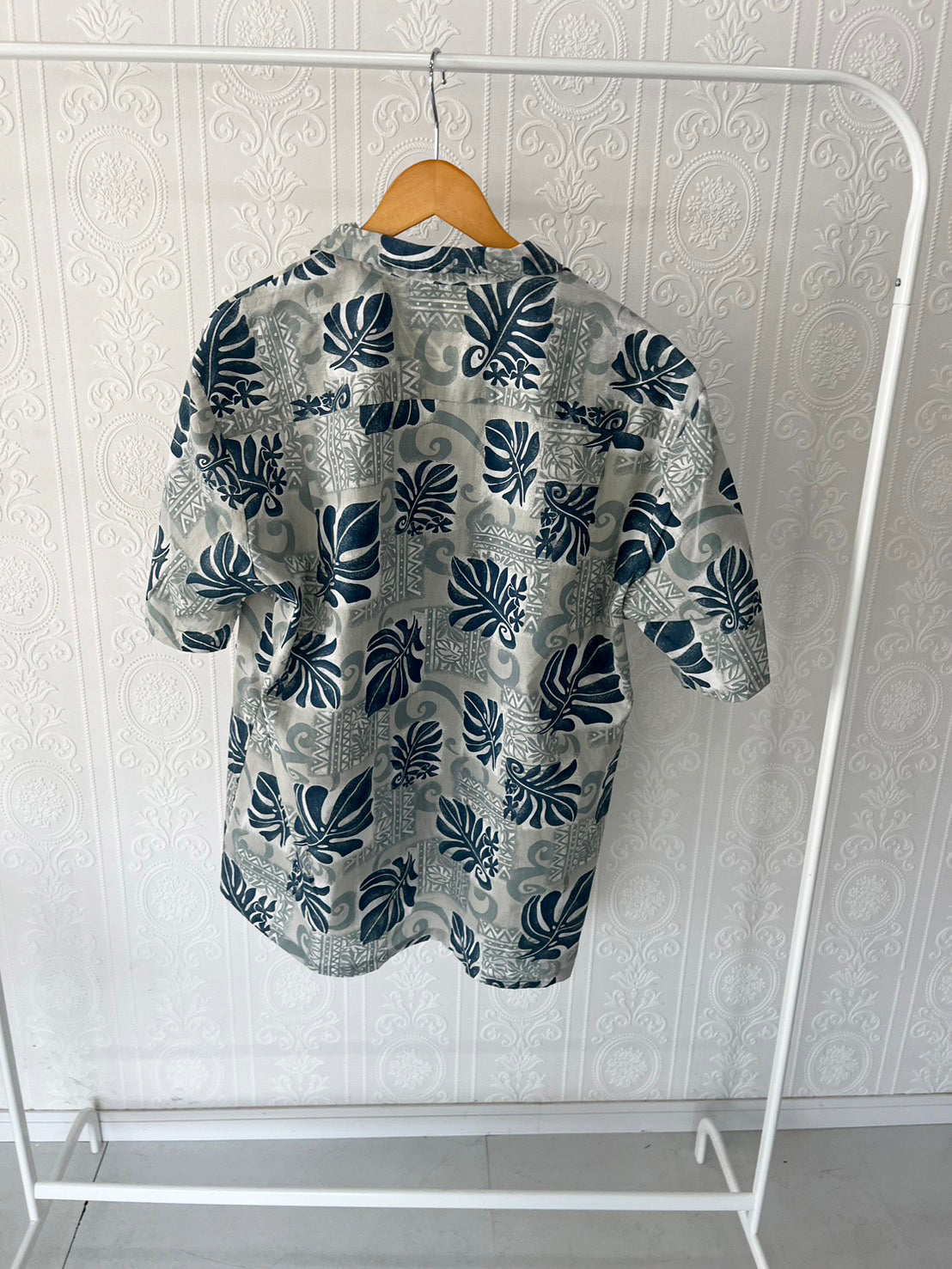 【Royal Creations】 All Over Pattan cottton Aloha Shirt (men's XL)