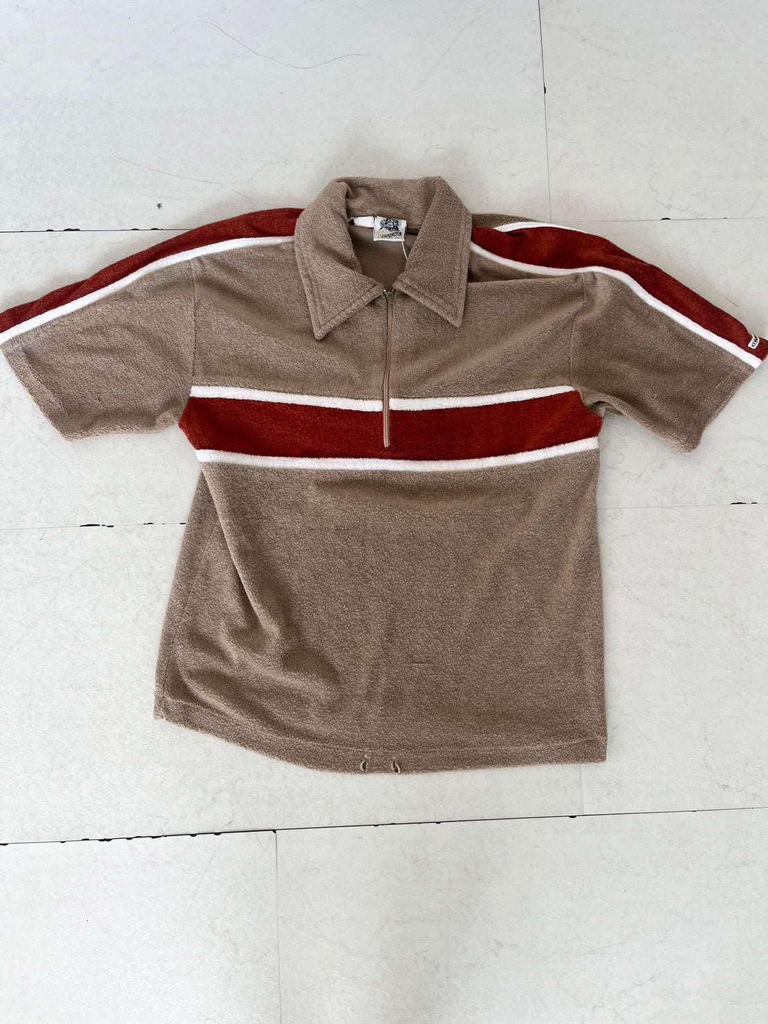 【vintage】70s KENNINGTON California Pile zip shirts(men's S レディース相当)
