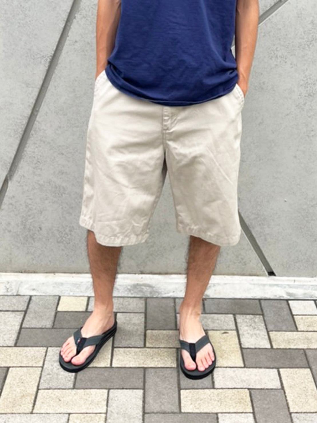 Quiksilver】90's vintage short pants 無地 ショートパンツ ハーフ