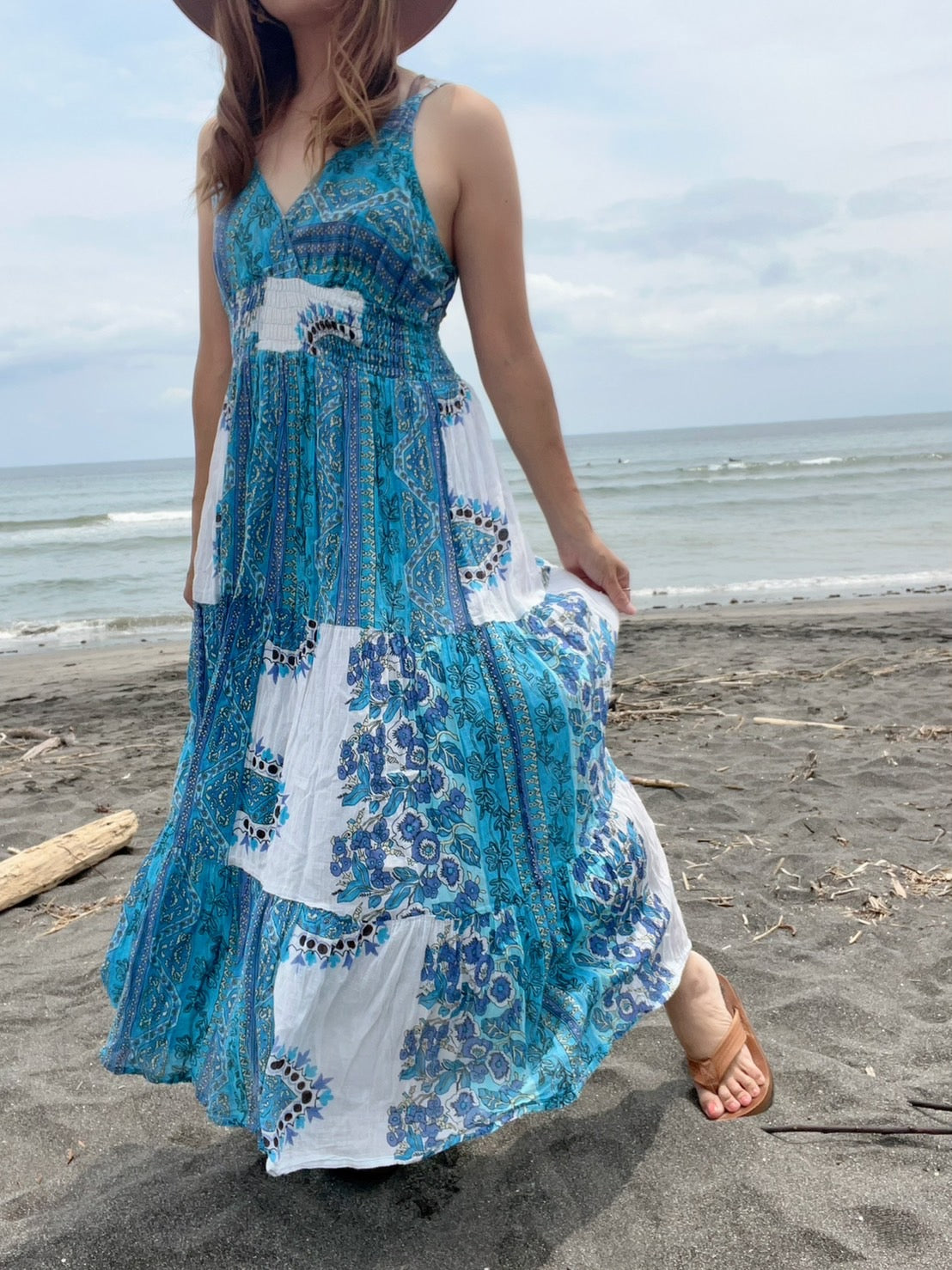 Vintage Indian cotton dress maxi one peace