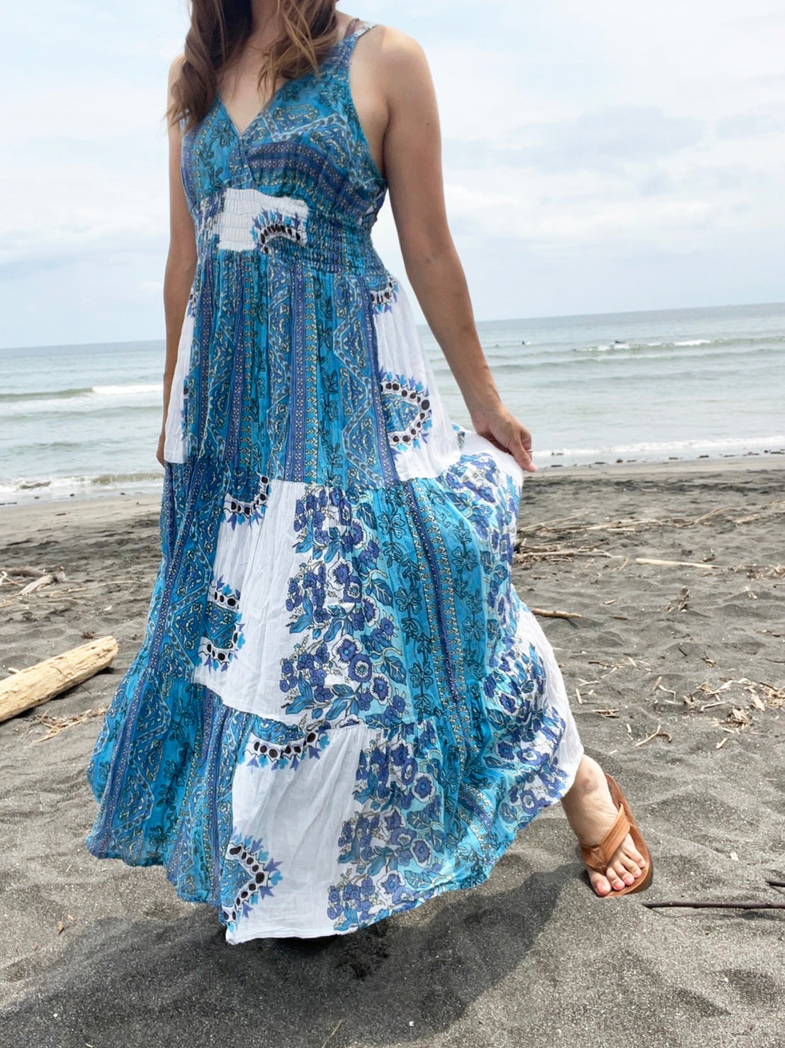 Vintage Indian cotton dress maxi one peace