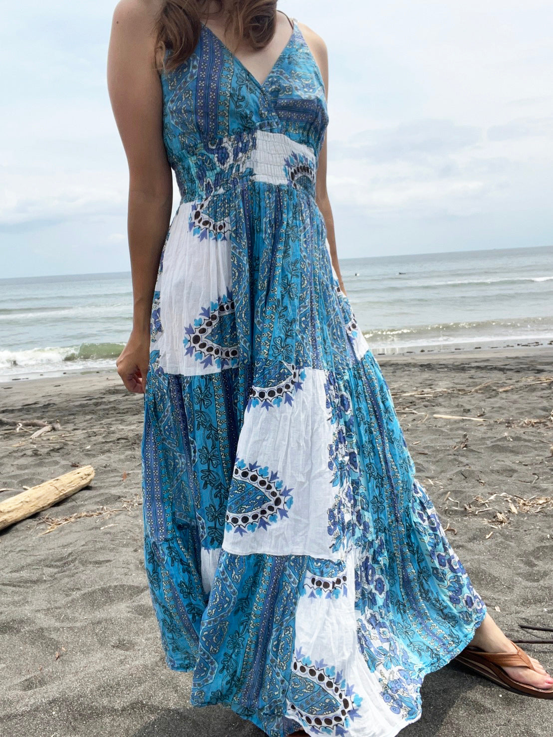Vintage Indian cotton dress maxi one peace