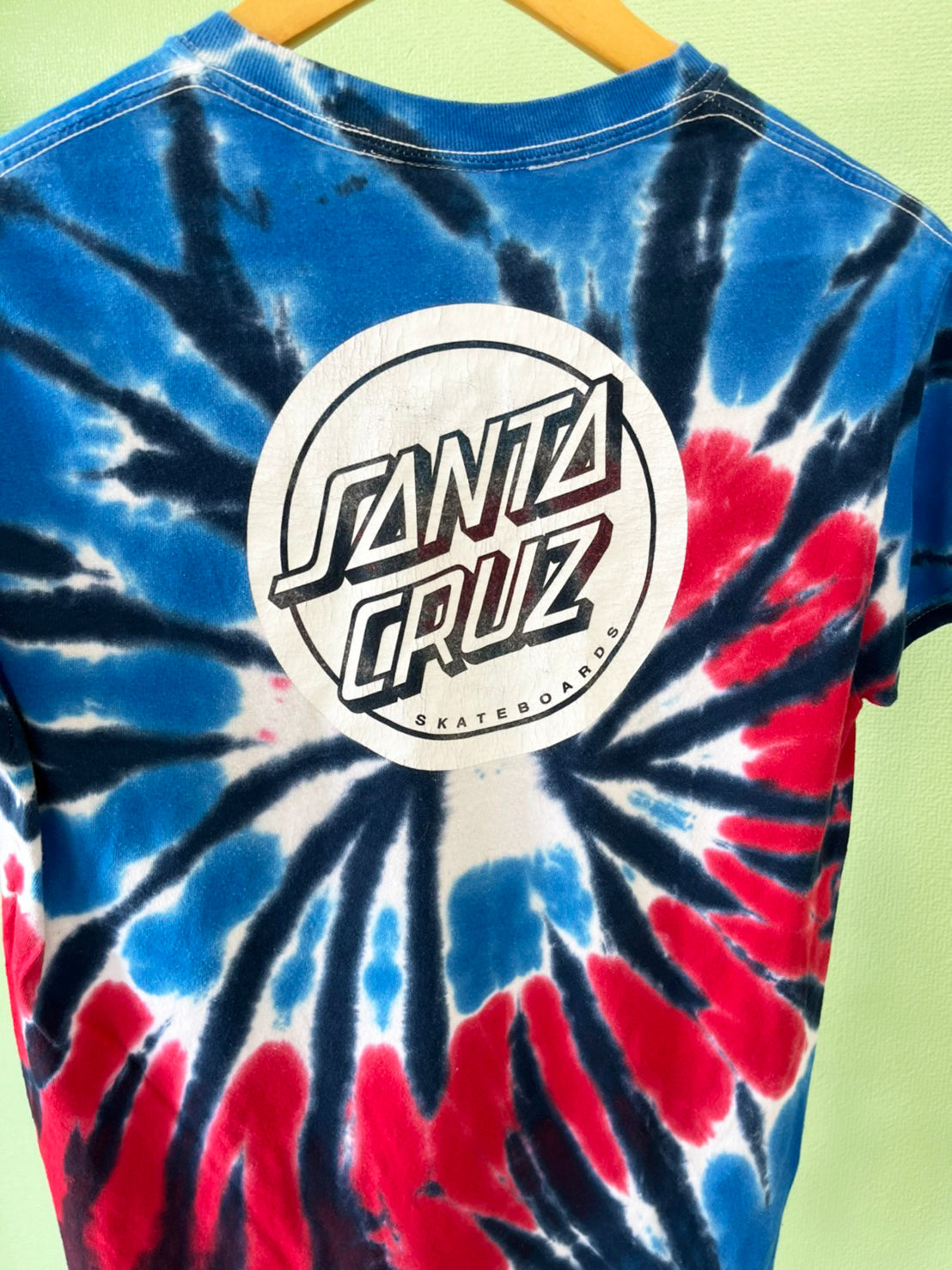 【SANTA CRUZ】USED Taidye Logo t-shirt (men's S)