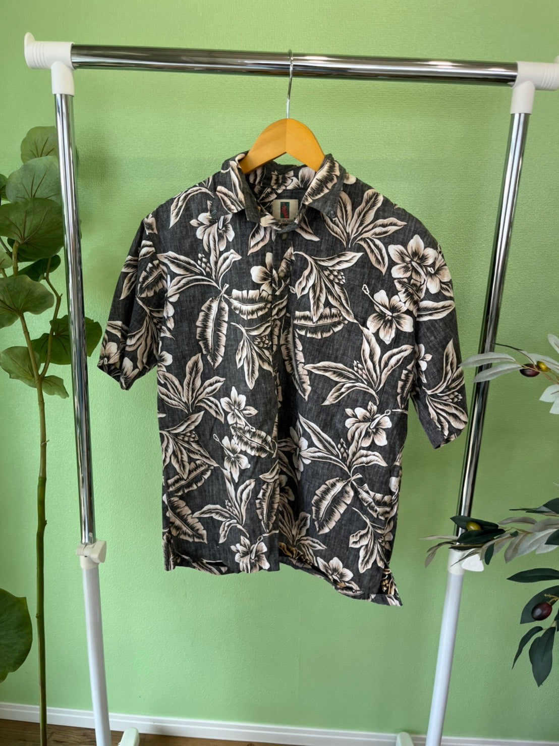 【Tori Richard】All Over Pattan Cotton Aloha Shirt made in Hawaii(men's M)