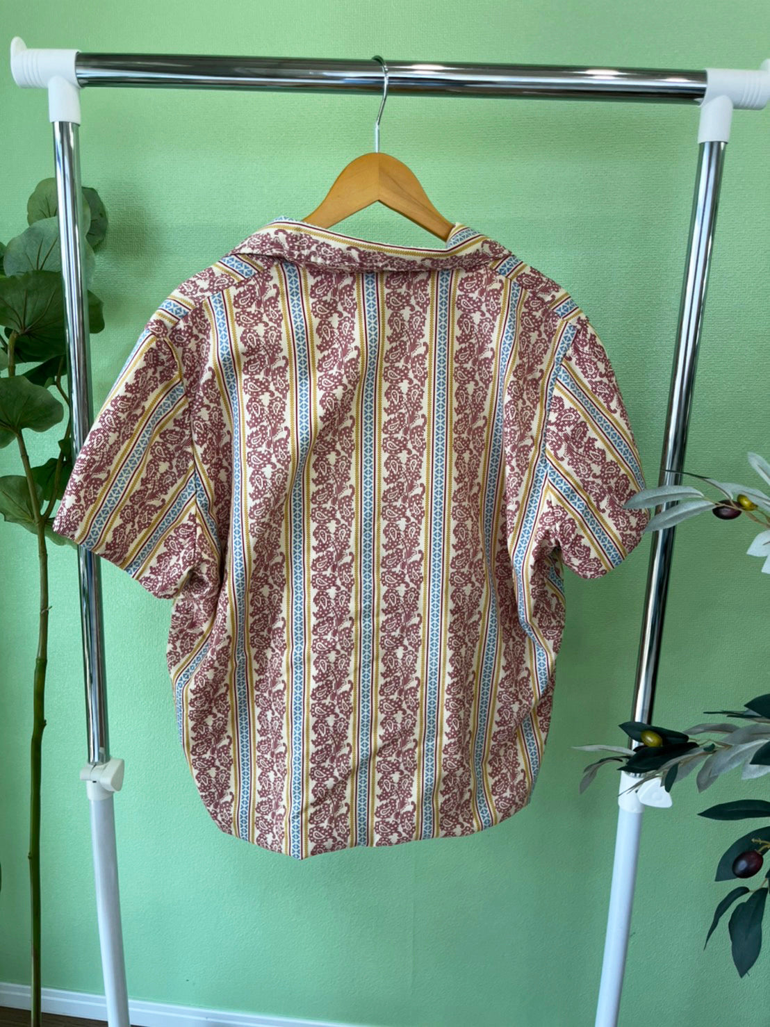 【vintage】70's vintage Trend setter pile beach shirt Made in USA(men's L)