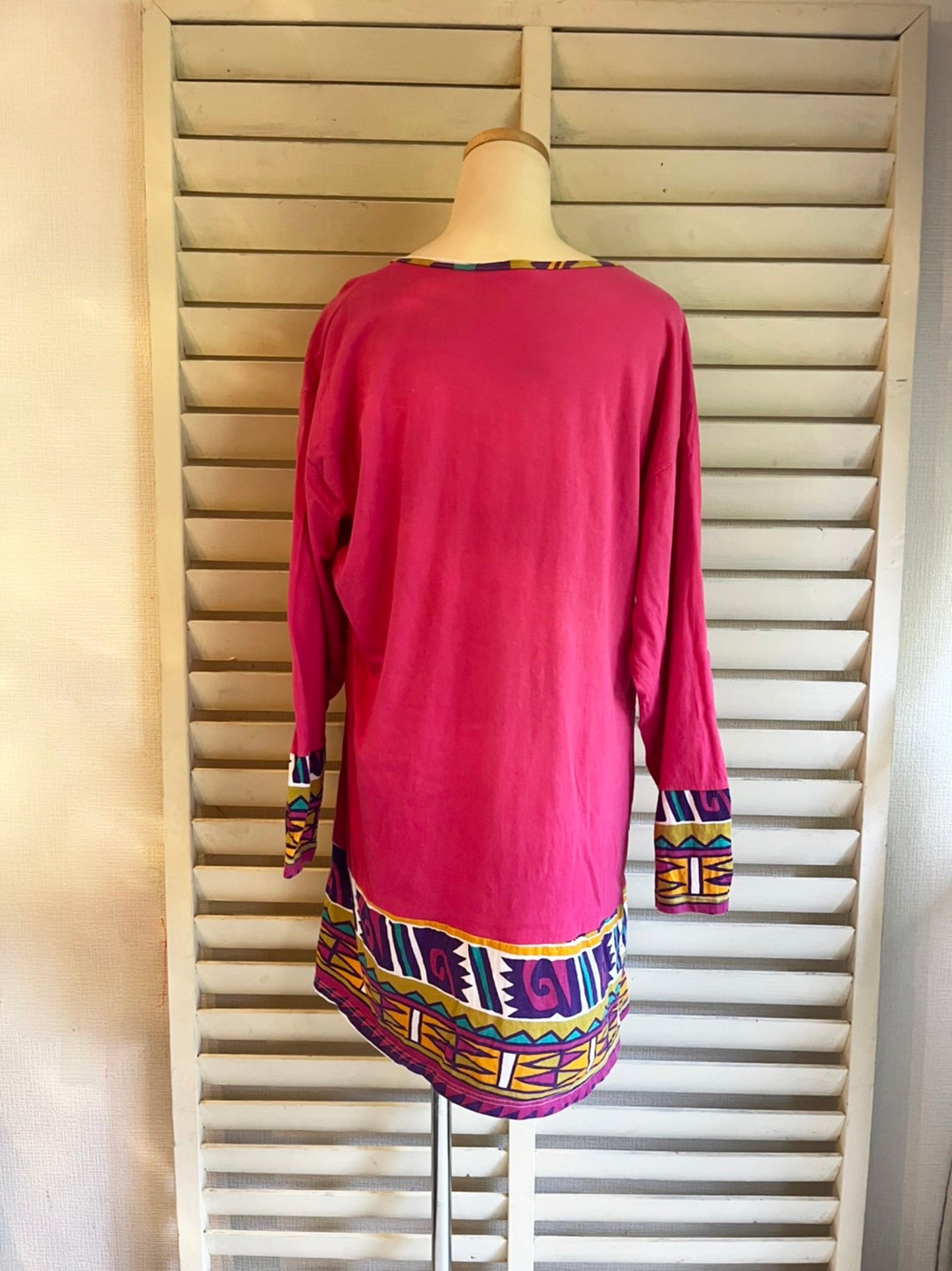 EURO VINTAGE T-shirt Dress Pink (free size)