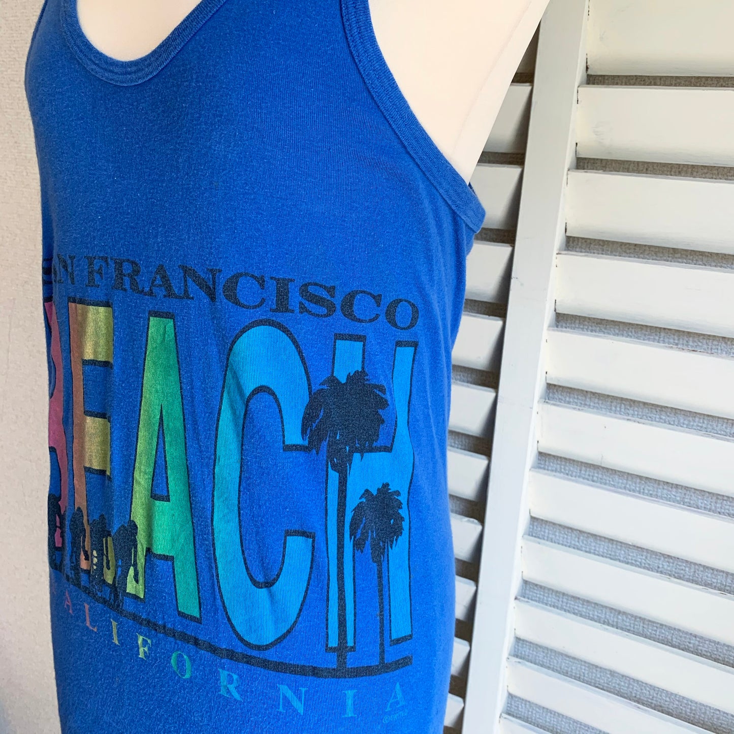 80's vintage SAN FRANCISCO BEACH Tank Tops (men's L)