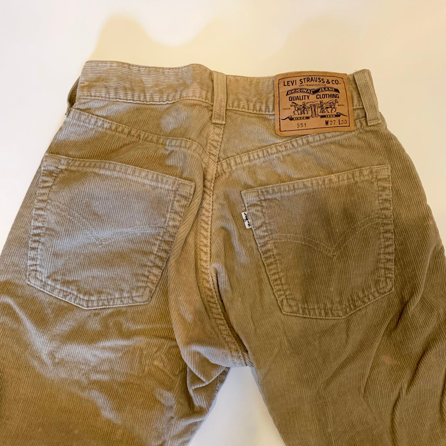 【EURO LEVIS 551】 90s ユーロリーバイス 551 ベージュ(W27 L30)
