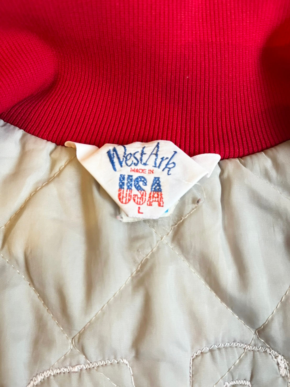 80's WEST ARK Nylon stadium jacket Made in USA (men's L)