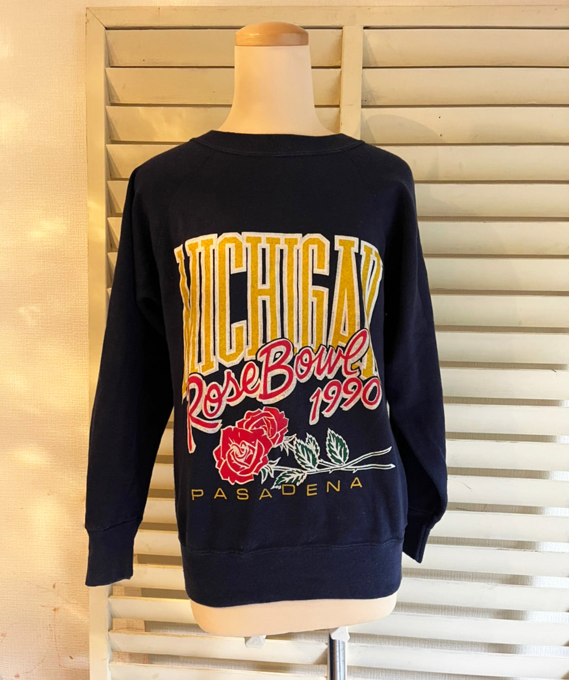 90's MISHIGAN ROSEBOWL sweat shirt made in USA (size S)