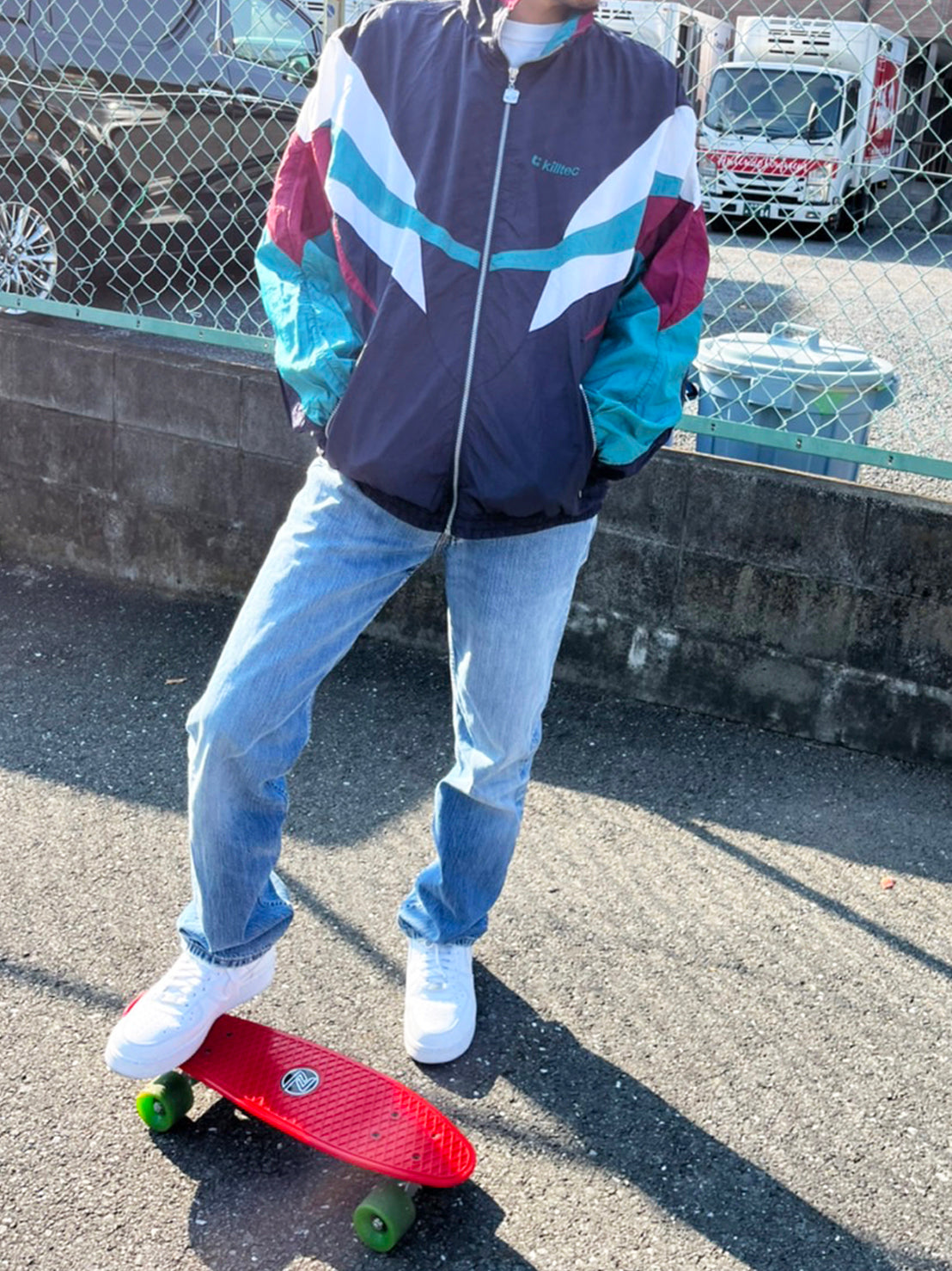 【EURO vintage】killtec キルテック ナイロンジャケット ウィンドブレーカー 古着 (men's L)