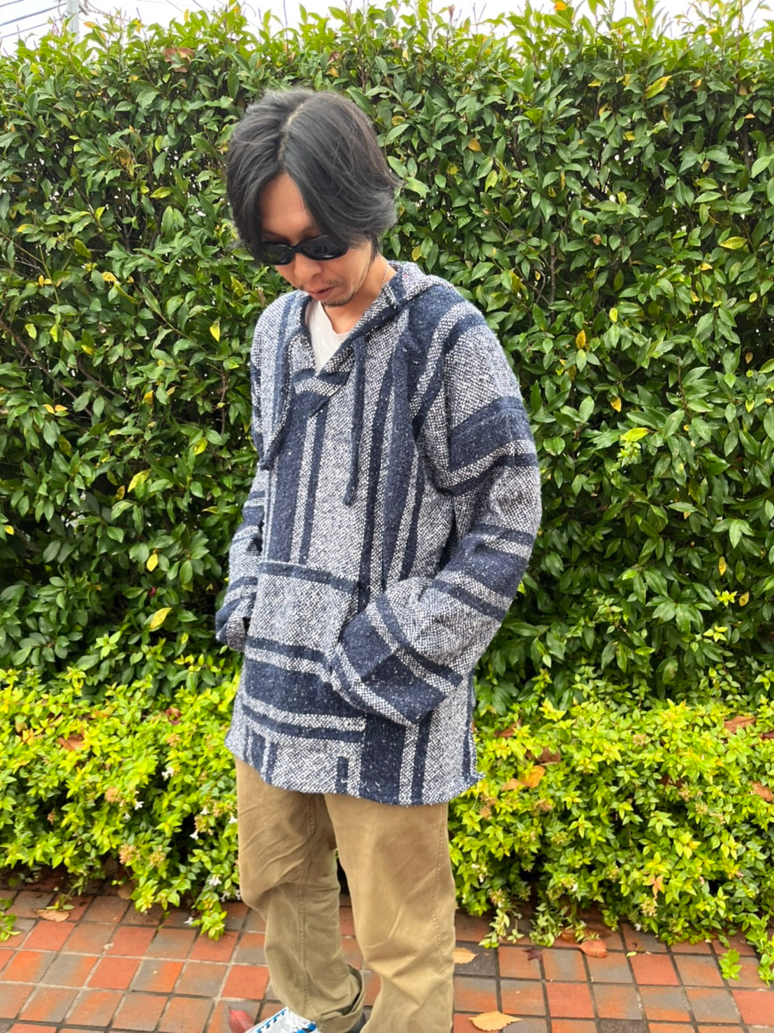 【USED】mexicanparka Baja Hoodie Navy (men's XXL)