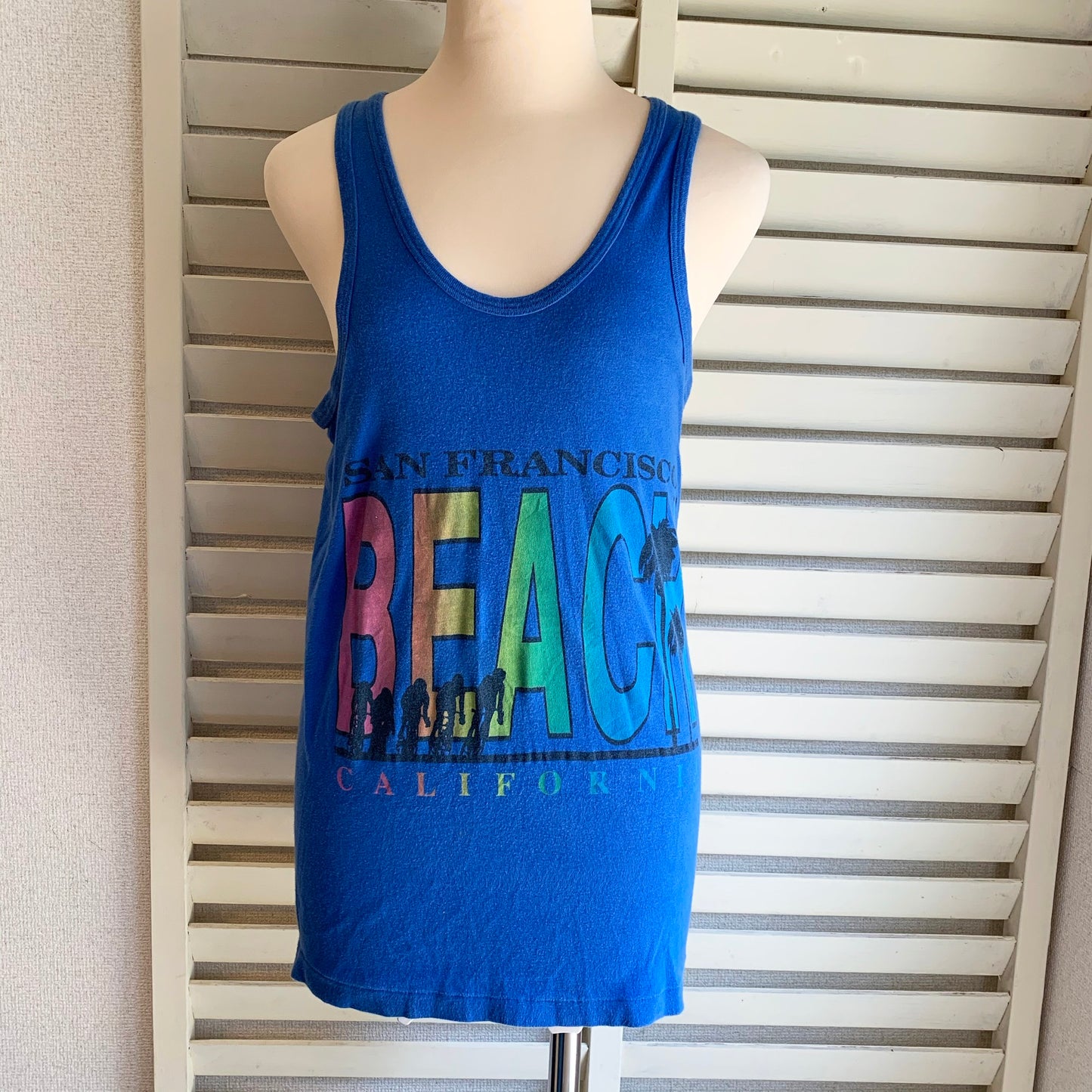 80's vintage SAN FRANCISCO BEACH Tank Tops (men's L)