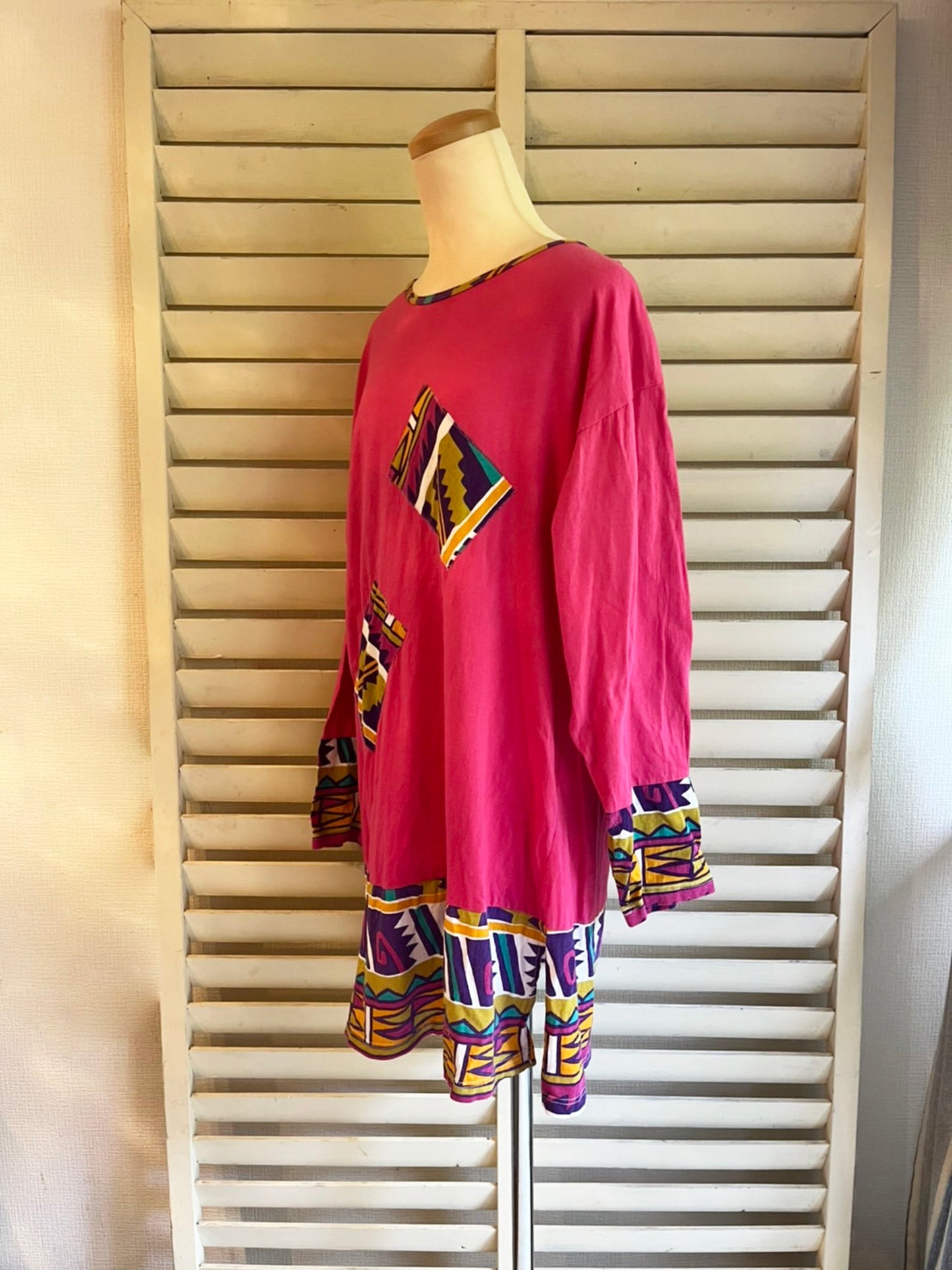 EURO VINTAGE T-shirt Dress Pink (free size)