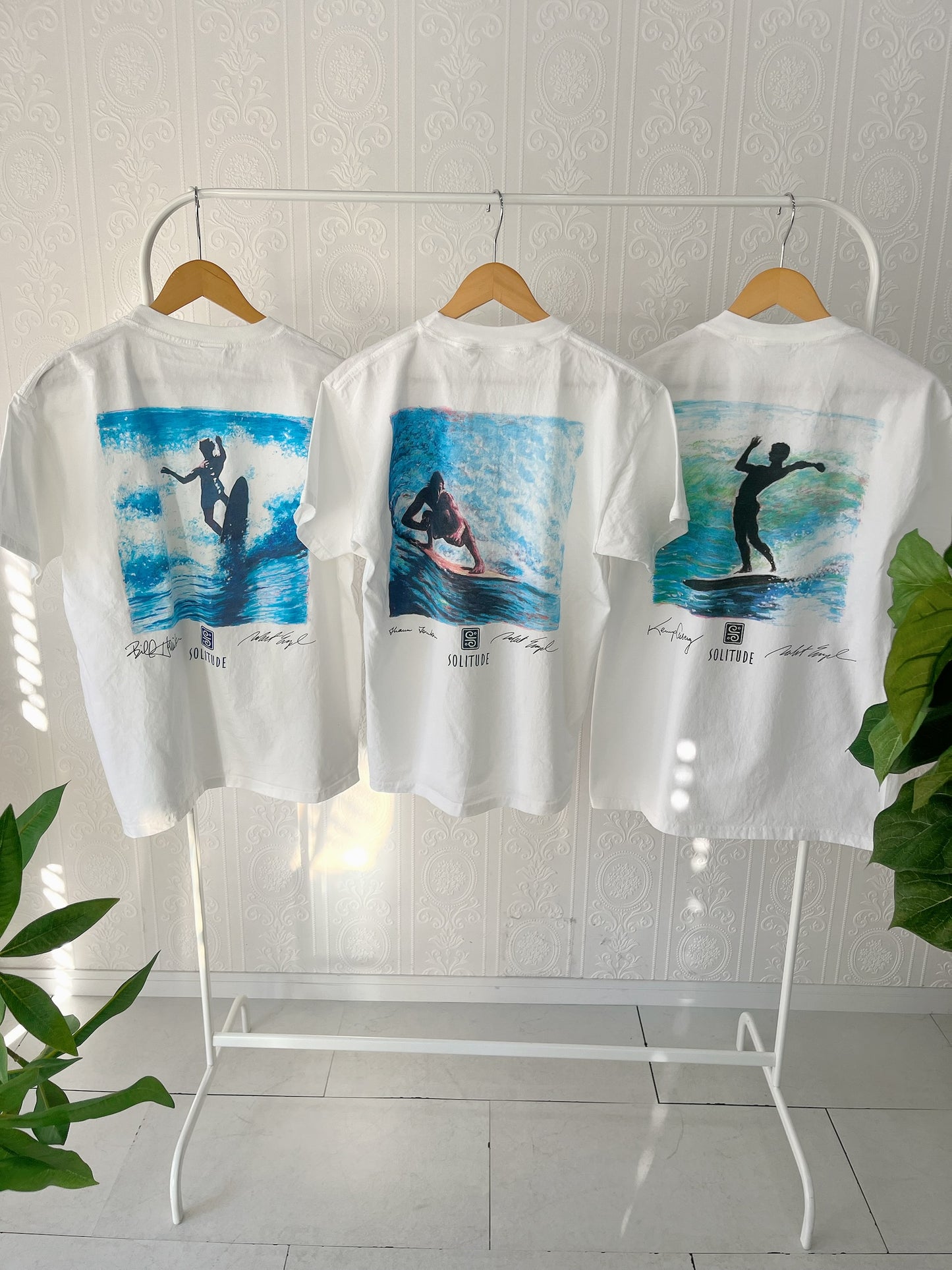 【Solitude】00's Y2K surf the waterman series  Bill Hamilton T-shirt （men's L) ※カード付き