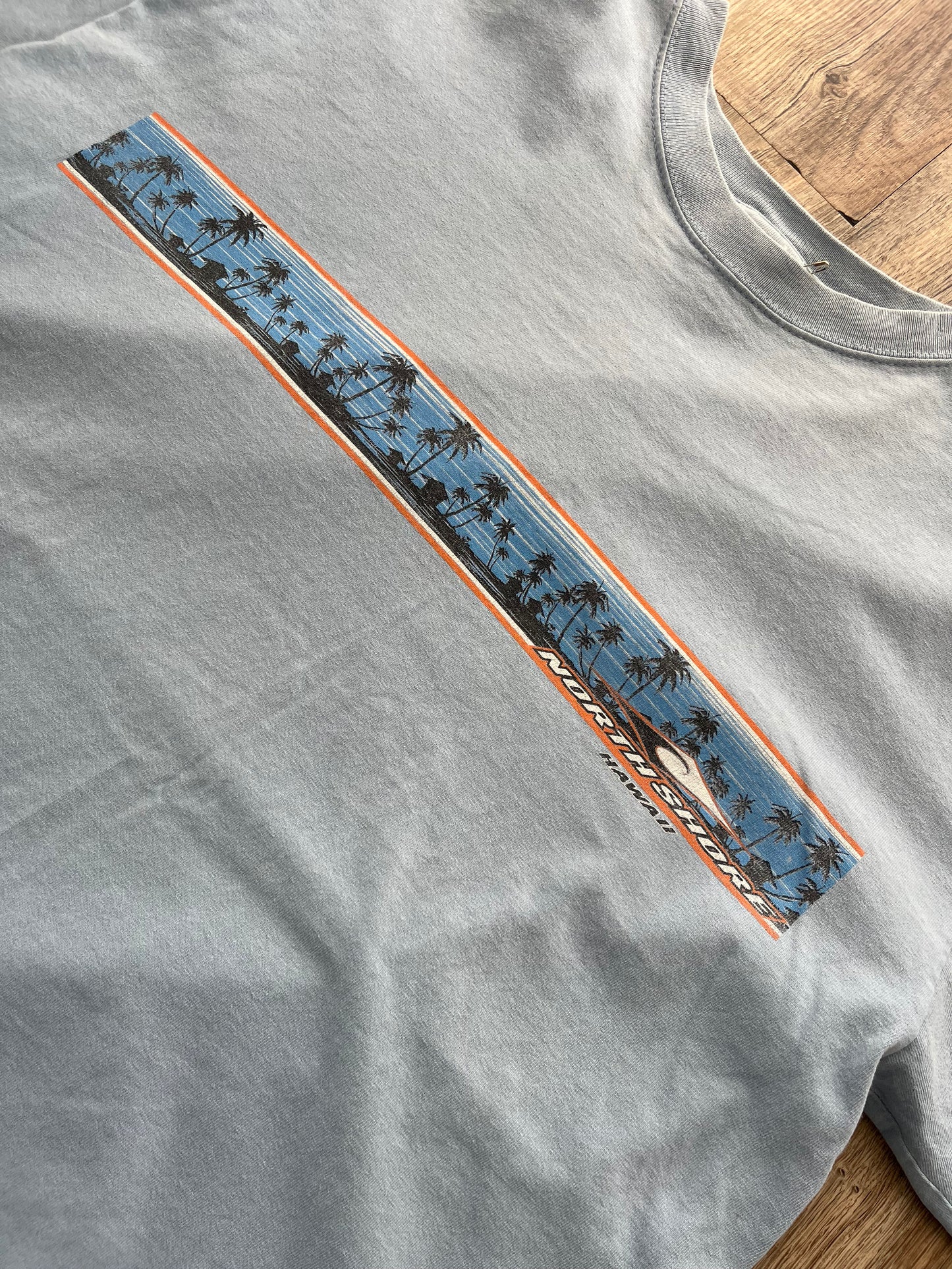 00's NORTH SHOREE HAWAII Souvenir T-shirt （men's L)