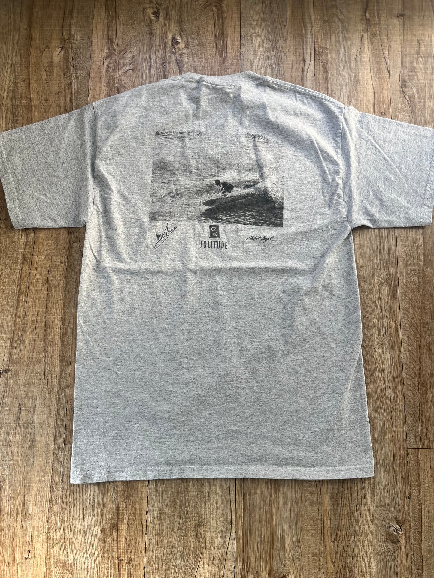 【Solitude】00's Y2K surf the waterman series nat young gray T-shirt （men's M) ※カードあり