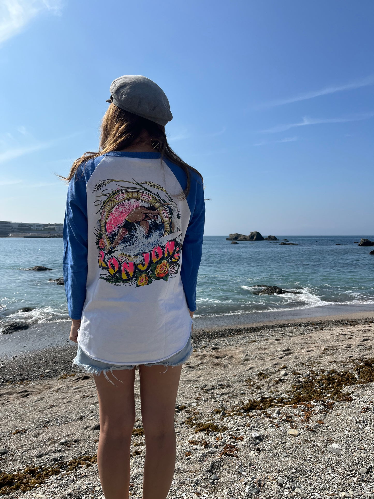 RONJON SURF SHOP Raglan Sleeve Tee (men's M相当)