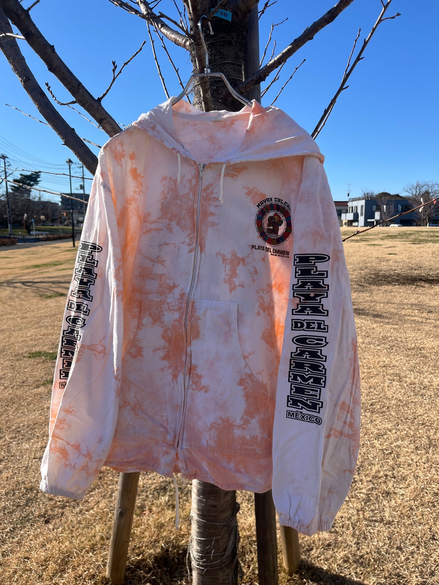 PLAYA DEL CARMEN MEXICO MAYAN CALENDER Beach Hoodie (men's L相当)