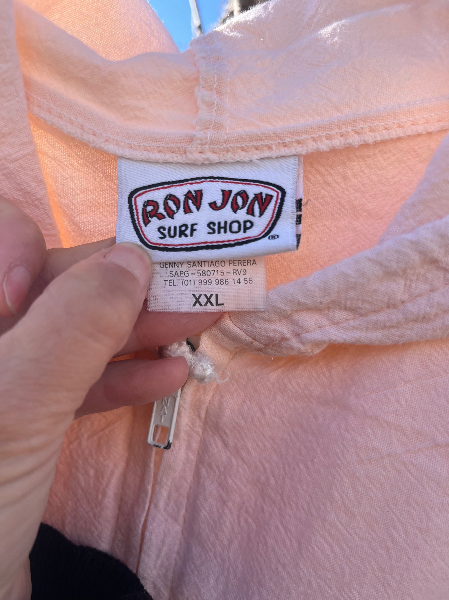 00's RONJON SURF SHOP Cotton Beach Hoodie (size XXL)