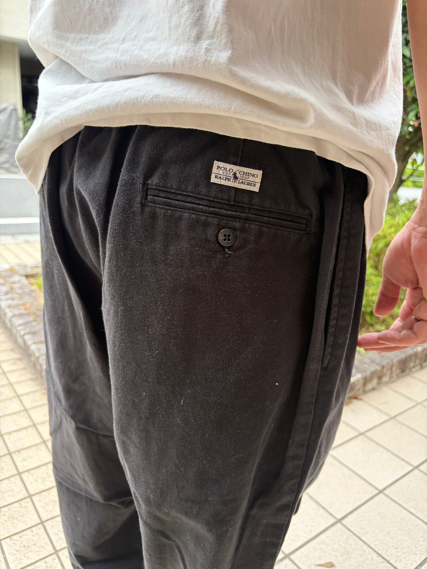 【Remake】90's POLO by Ralph Lauren Easy Chino pants Brack (About men's M)