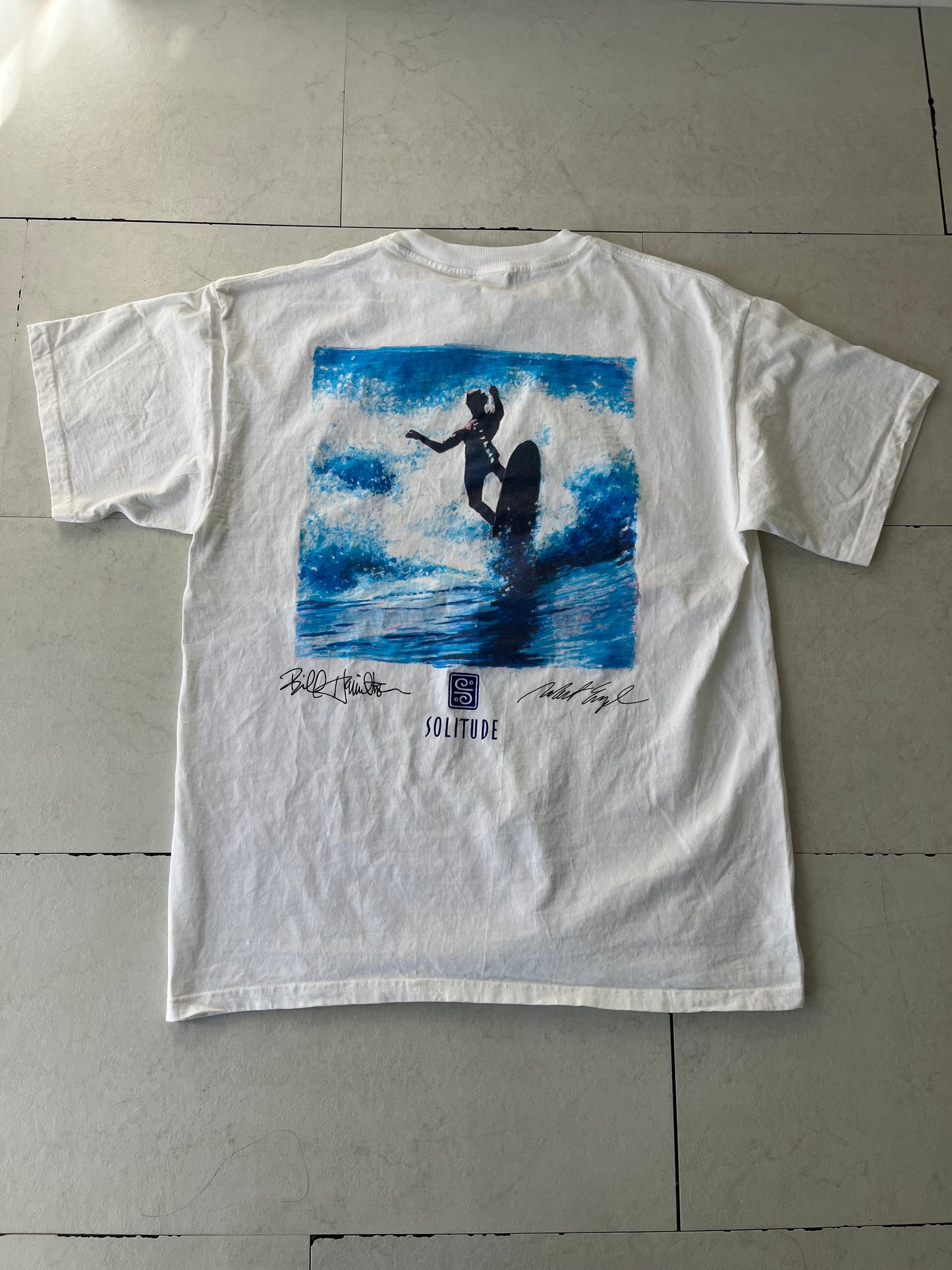 【Solitude】00's Y2K surf the waterman series  Bill Hamilton T-shirt （men's L) ※カード付き