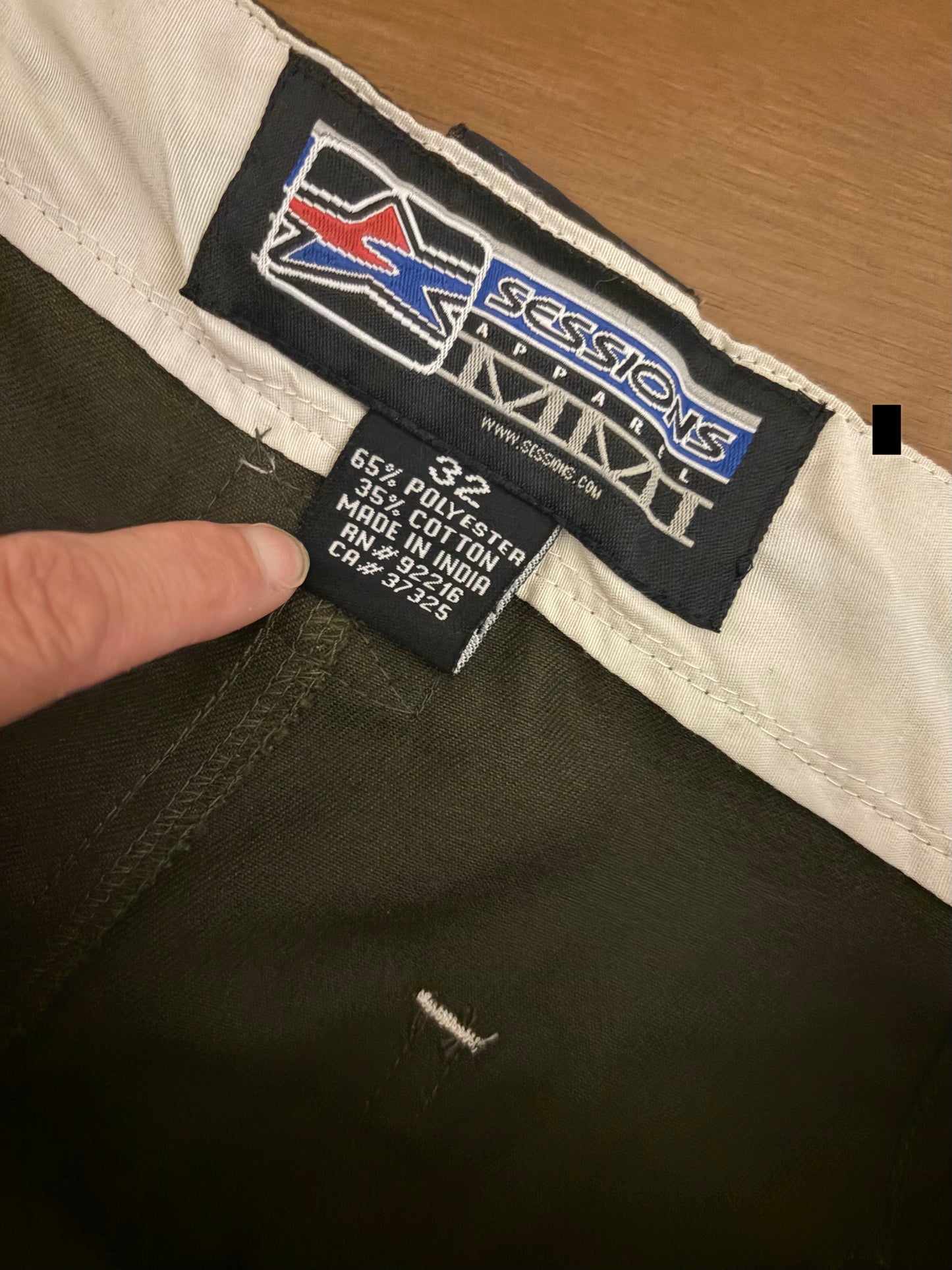 【Dead Stock】 90's sessions surf skate work pants (size:32inch)