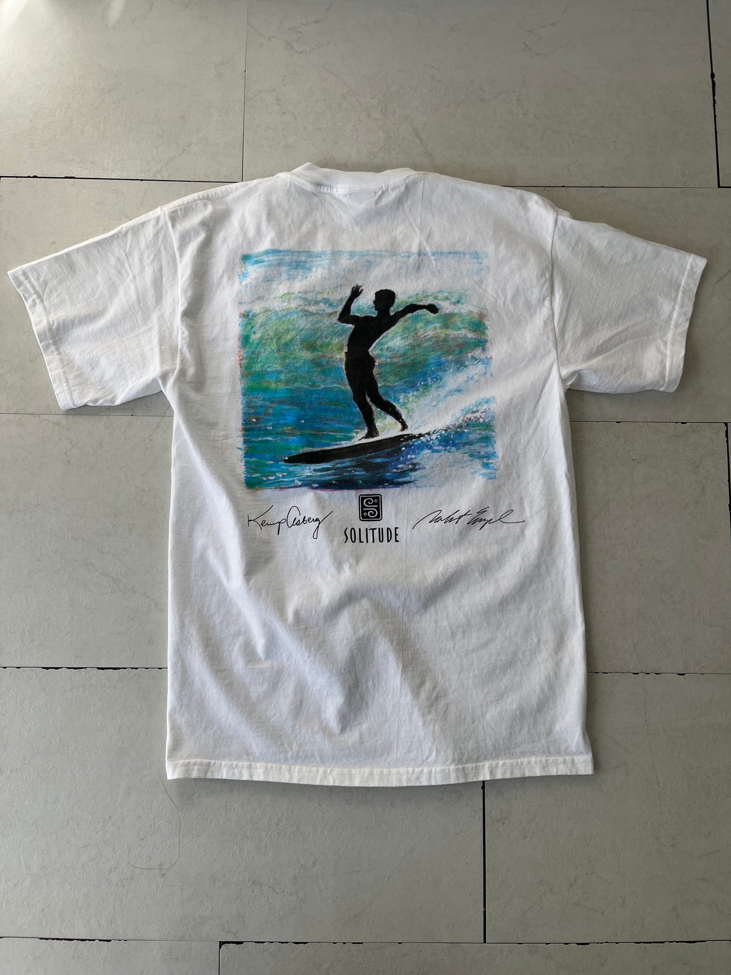 【Solitude】00's Y2K surf the waterman series Kemp Aaberg T-shirt （men's L) ※カード付き