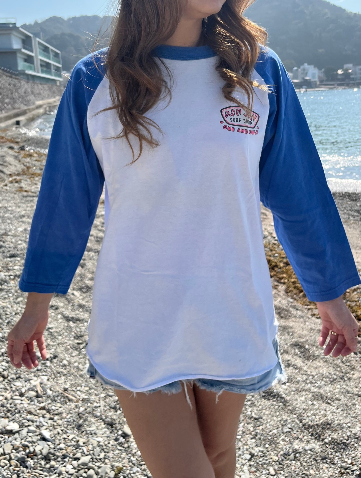 RONJON SURF SHOP Raglan Sleeve Tee (men's M相当)