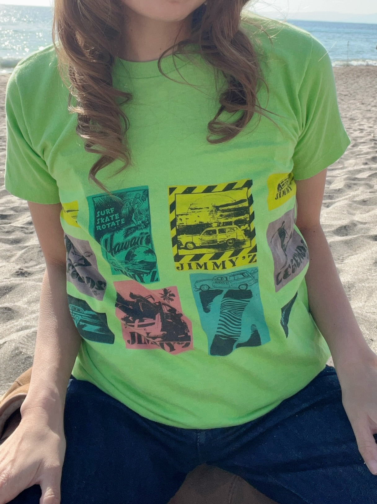 80's JIMMY'S PRINT TEE (size XL)