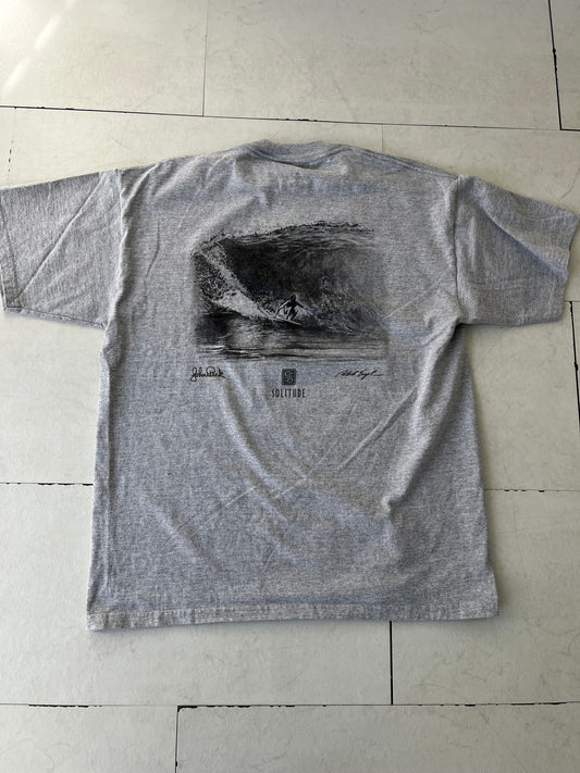 【Solitude】00's Y2K surf the waterman series John Peck gray T-shirt （men's L) ※カード付き