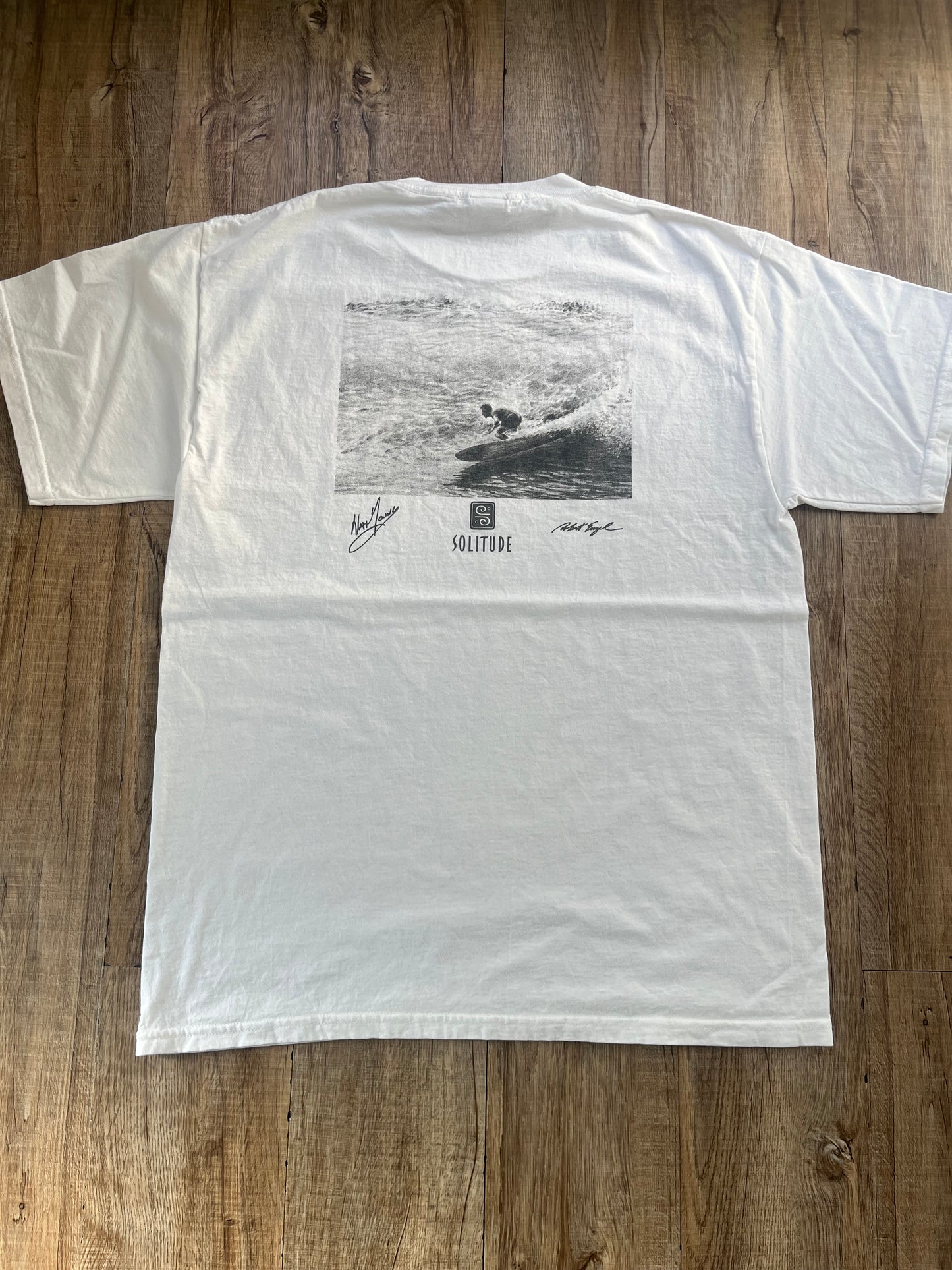 【Solitude】00's Y2K surf the waterman series nat young  T-shirt（men's M）※カードなし