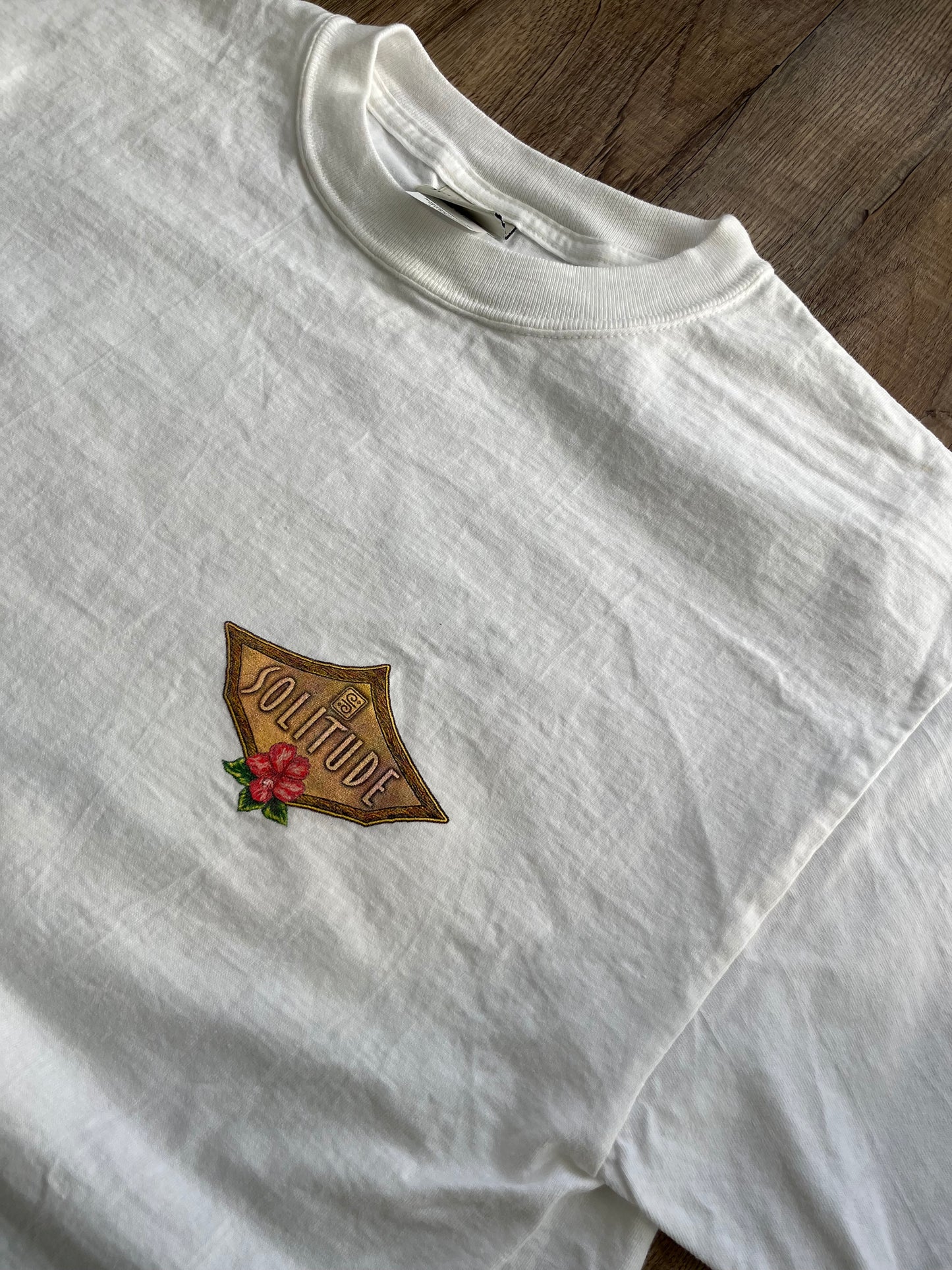 【Solitude】00's Y2K surf Hibiscus Art T-shirt Shaun Tomson （men's L)