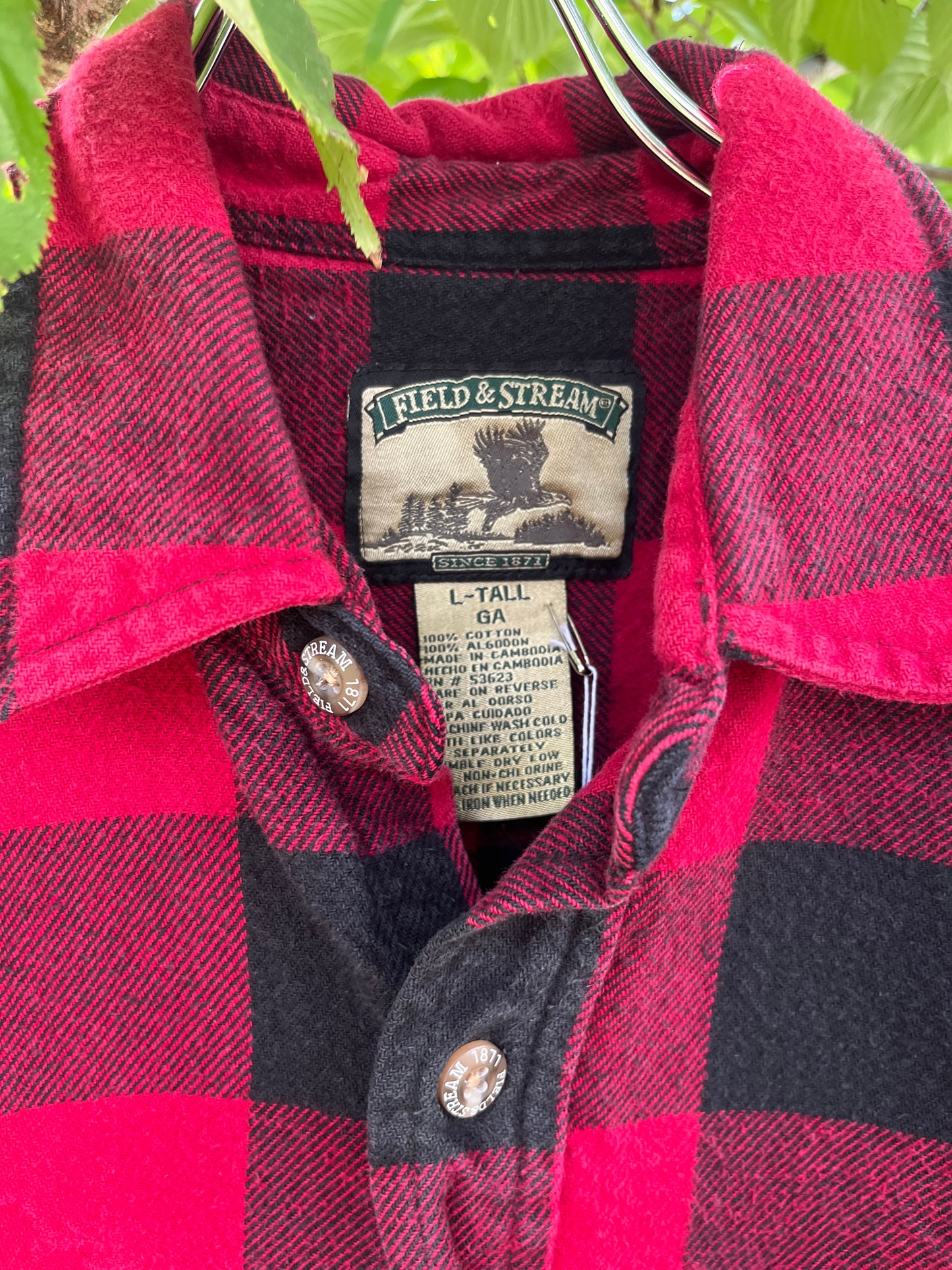 Field & Stream Heavy Flannel shirts Red (men's L)