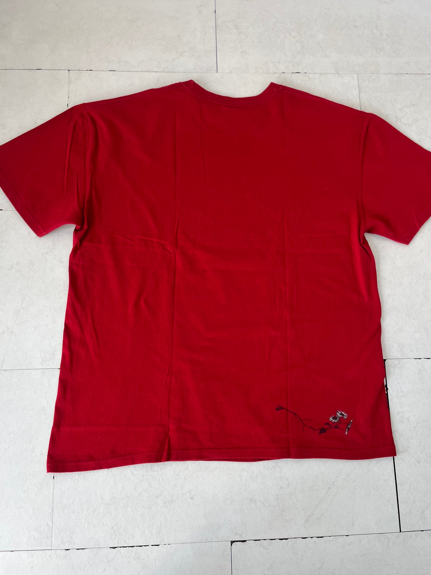 00's Quiksilver Skull patten  T-shirt ( men's XL)
