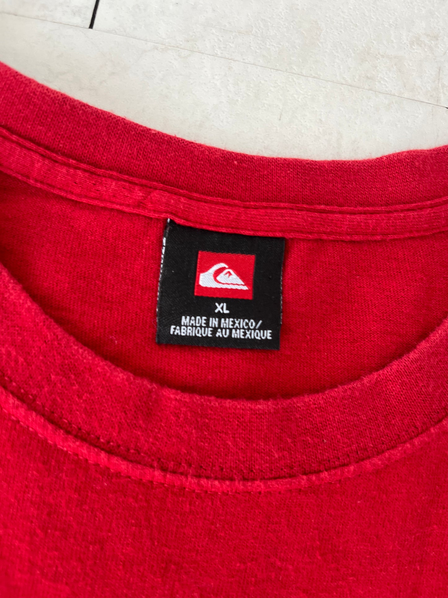 00's Quiksilver Skull patten  T-shirt ( men's XL)