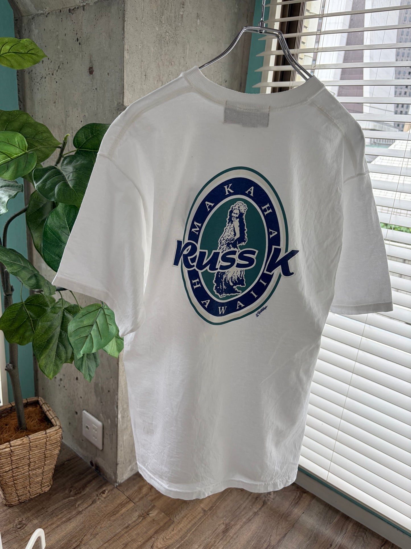 【Legend Surf Colleciton】90's Russ･K Makaha Hawaii Tee size L