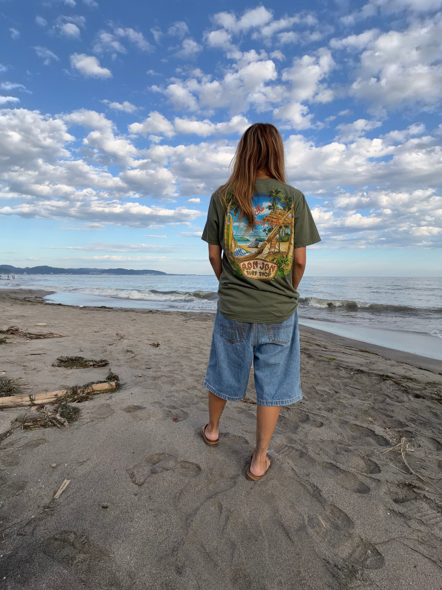 00's RONJON SURF SHOP Living the Good Life surf tee (men's M)