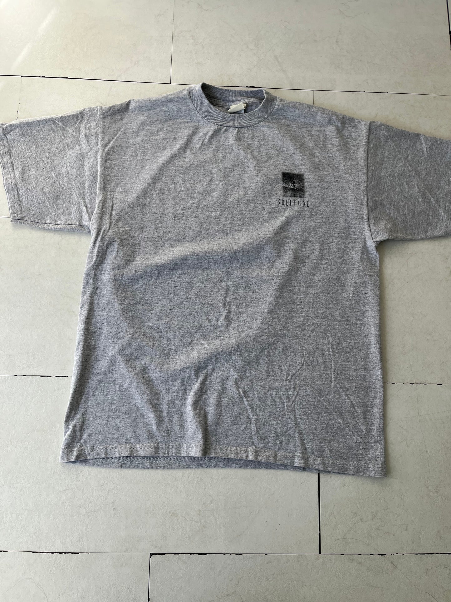 【Solitude】00's Y2K surf the waterman series John Peck gray T-shirt （men's L) ※カード付き