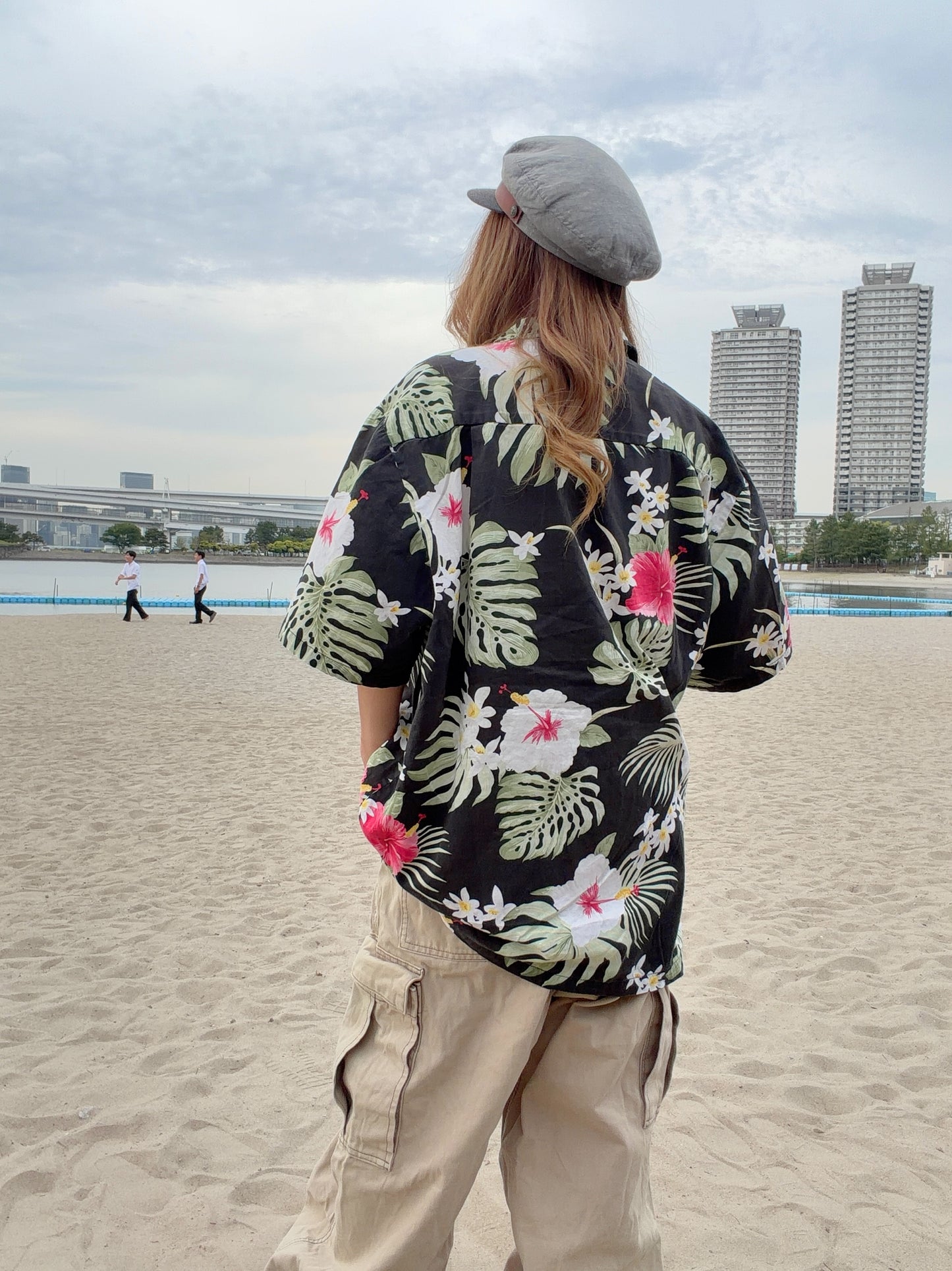 High surf All Over Pattan Cotton Aloha Shirt (men's XL)