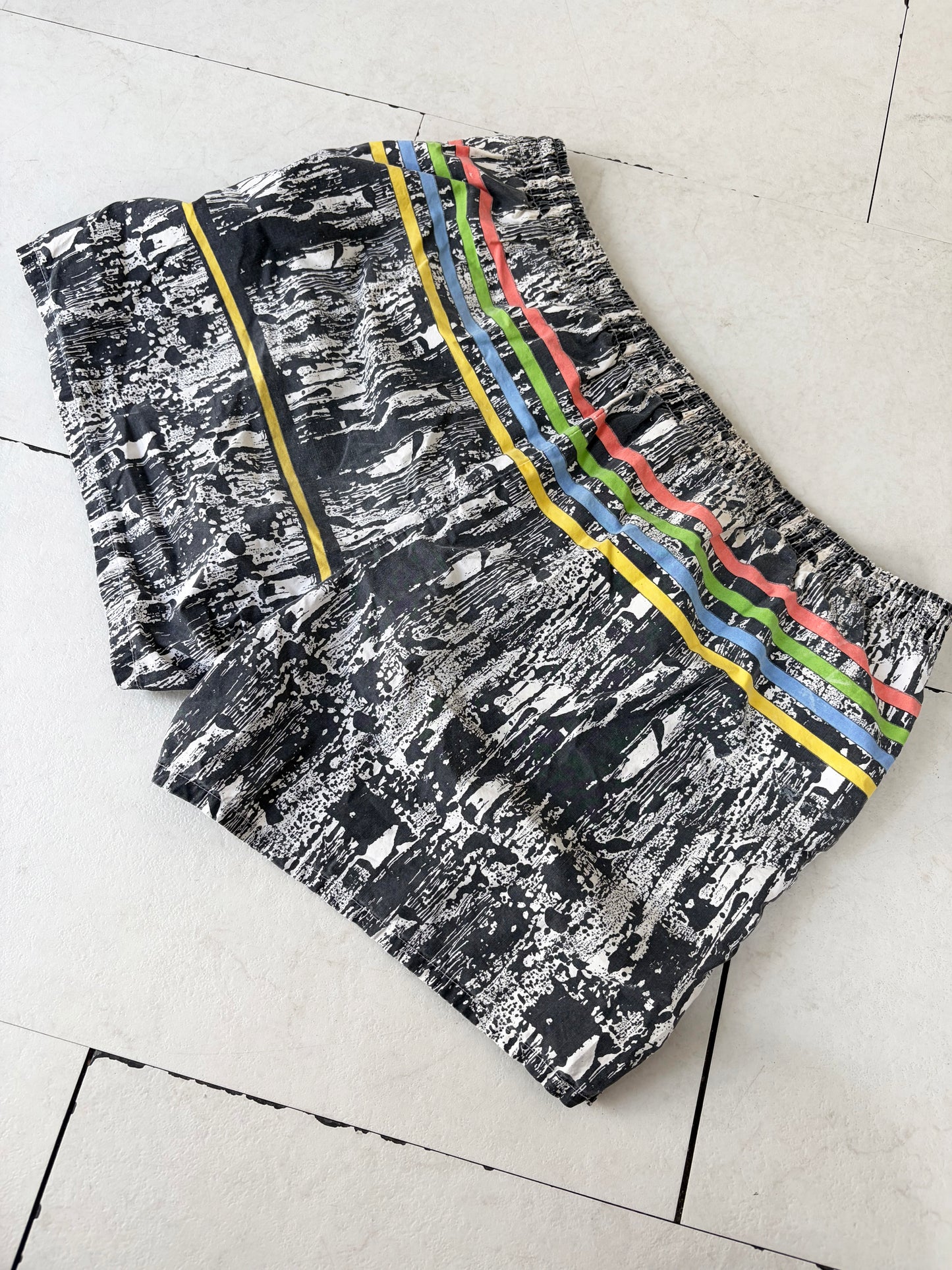 80's FIll Nylon Beach Shorts men's L