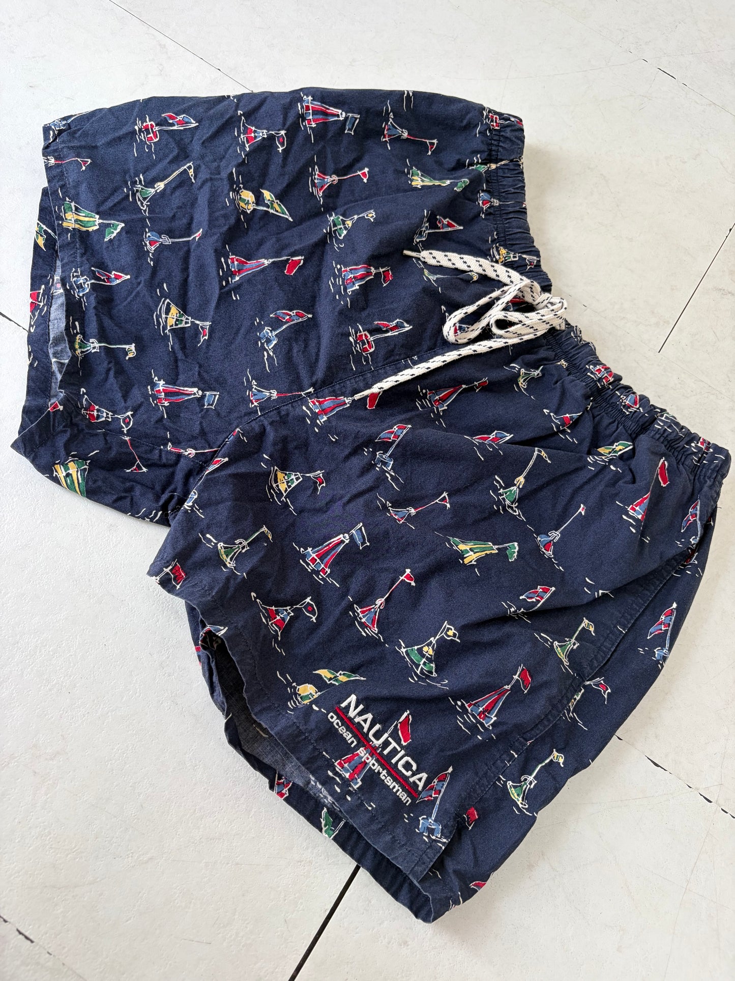 90's nautica Swim Beach shorts size men's XL