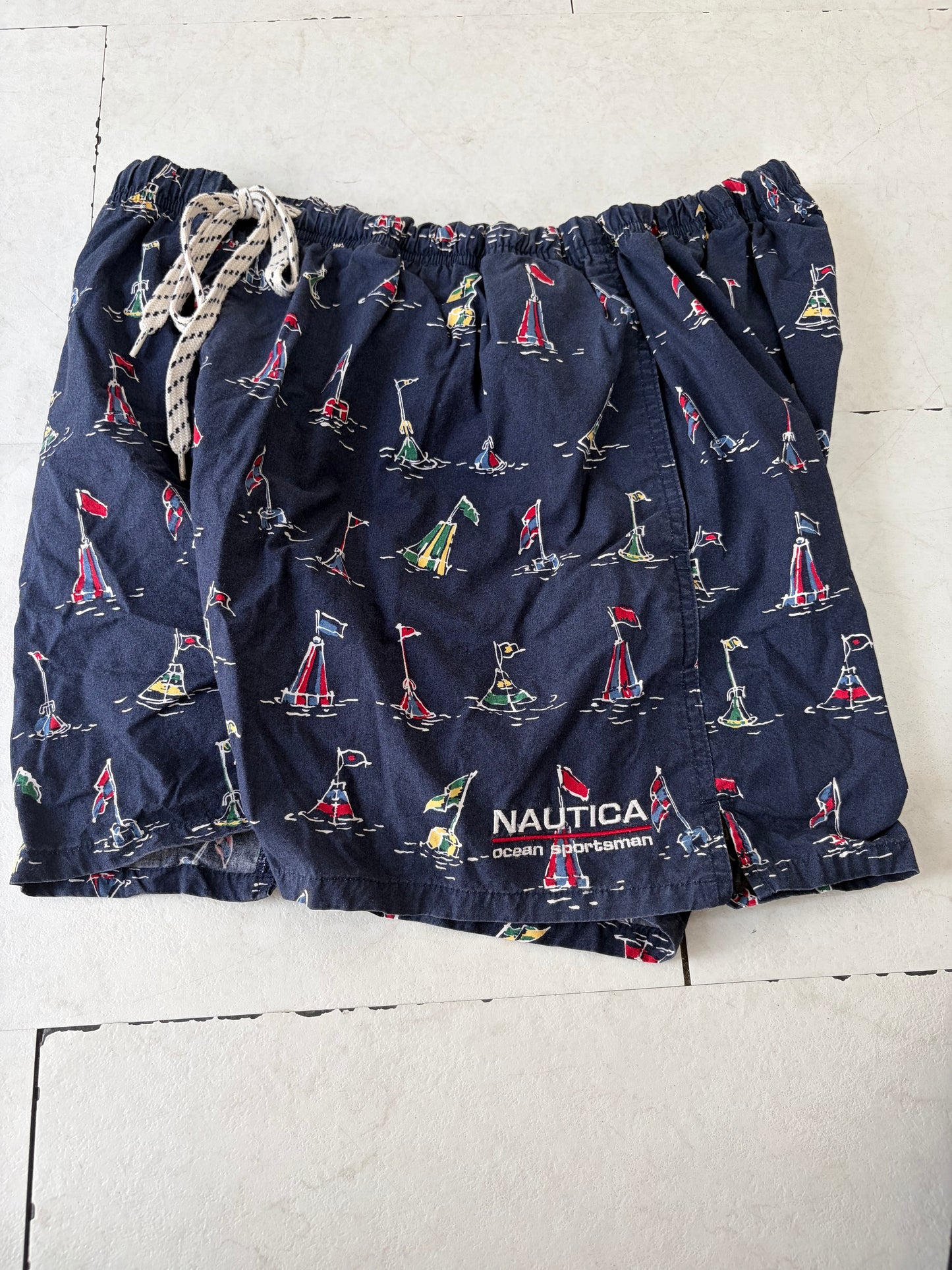90's nautica Swim Beach shorts size men's XL