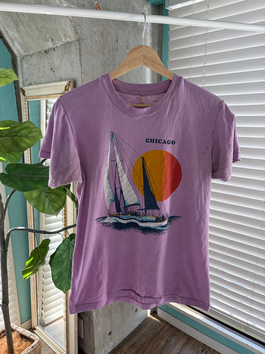 80's Cicago sailing tee (women's M-L相当)