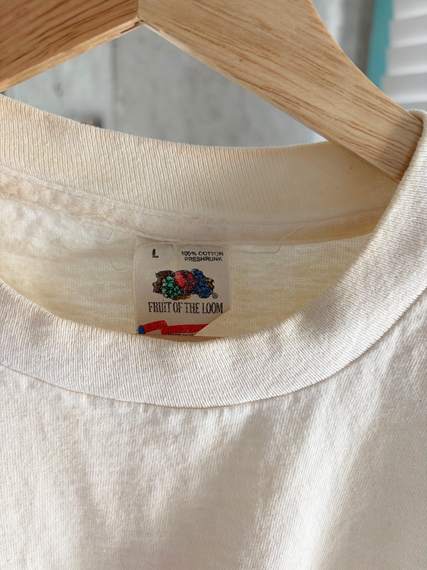 80's Natural art surfboard PRO-AM SURF CONTEST T-shirt (men's L)
