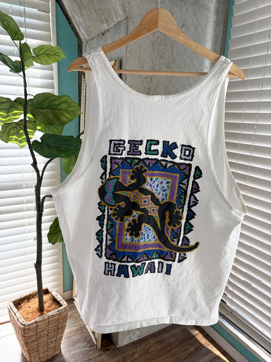 GECKO Hawaii vintage surf tank top (men's XL相当)